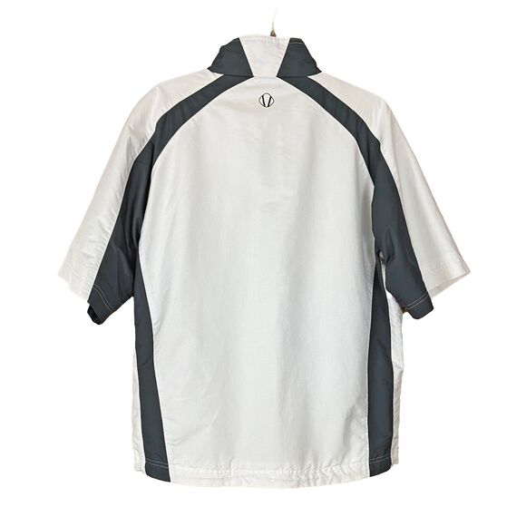 Sunice Men's US Open Merion 2013 Windbreaker Size S Short Sleeves White Charcoal - Picture 2 of 5